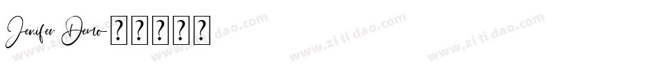 Jenifer Demo字体转换